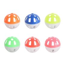 haqi toy plastic bell ball teaser toy plastic hollow ball dogs and cats funny pet toy ball