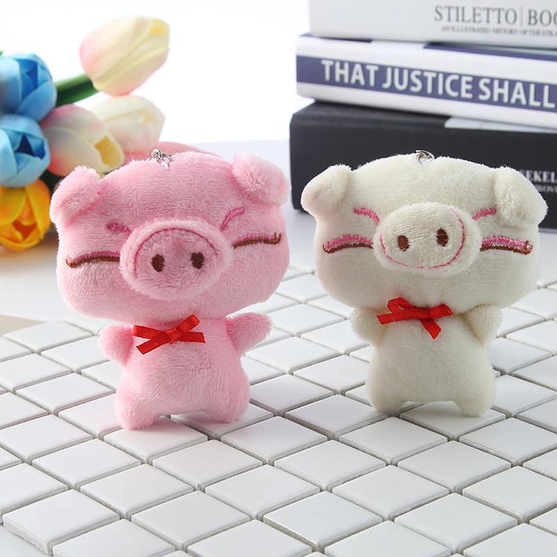 one piece dropshipping cute pig plush toy cell phone bag keychain hanging piece pendant children gift wholesale