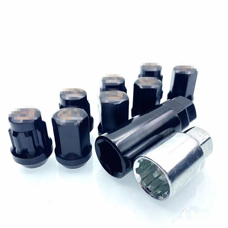 17mm wheel hub modified anti-theft tire screw nut suitable for toyota ford honda byd nissan 24p details Picture