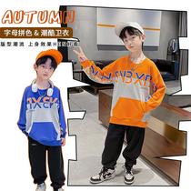 Boy's Hoody Spring and Autumn 2023 New Children's Clothes Spring Clothing Top Boy Handsome Children's Clothing Children and Teens' Sweater Fashion