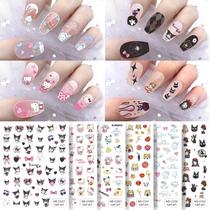 New Cartoon Sanrio Nail Sticker Clow M Hello Kitty Cartoon Characters Nail Decals