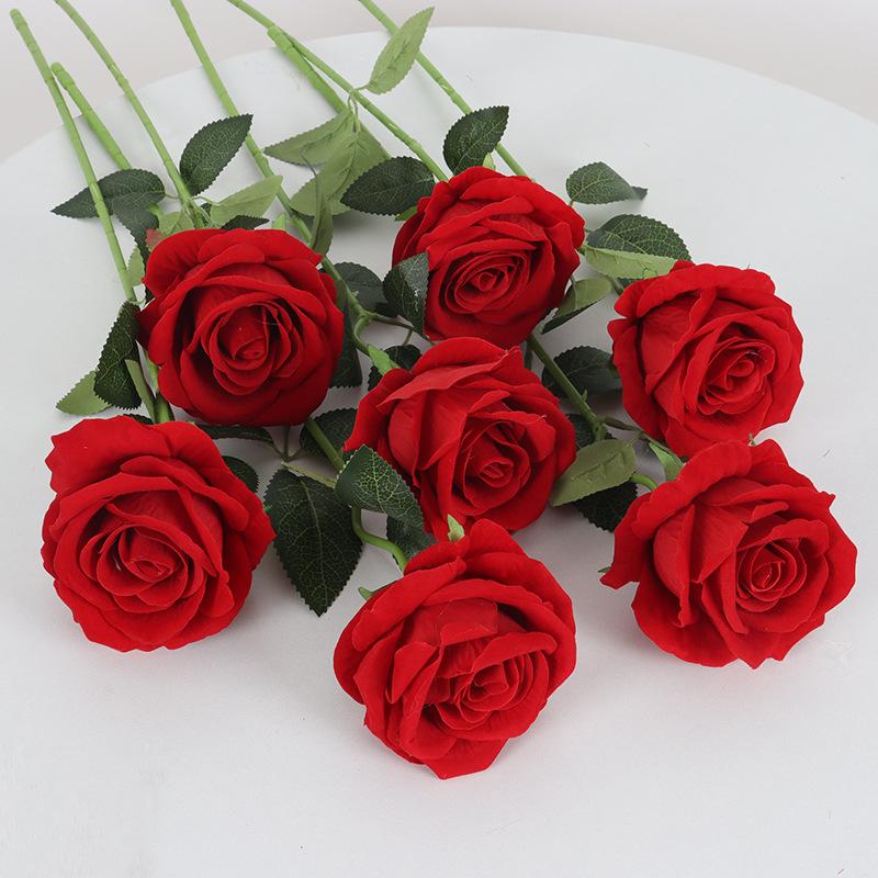 artificial flannel rose valentine's day home wedding decoration artificial flower rose wall waterfall artificial flower full figure