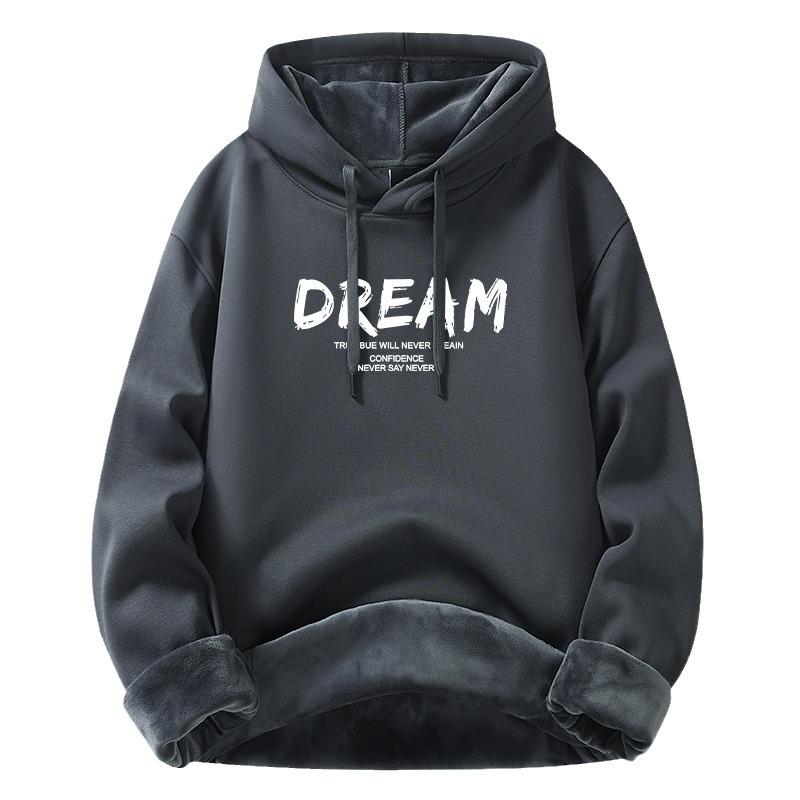 sweater men's 2024 autumn and winter new youth loose cotton hoodie male and female large size velvet hoodie tide Item Picture