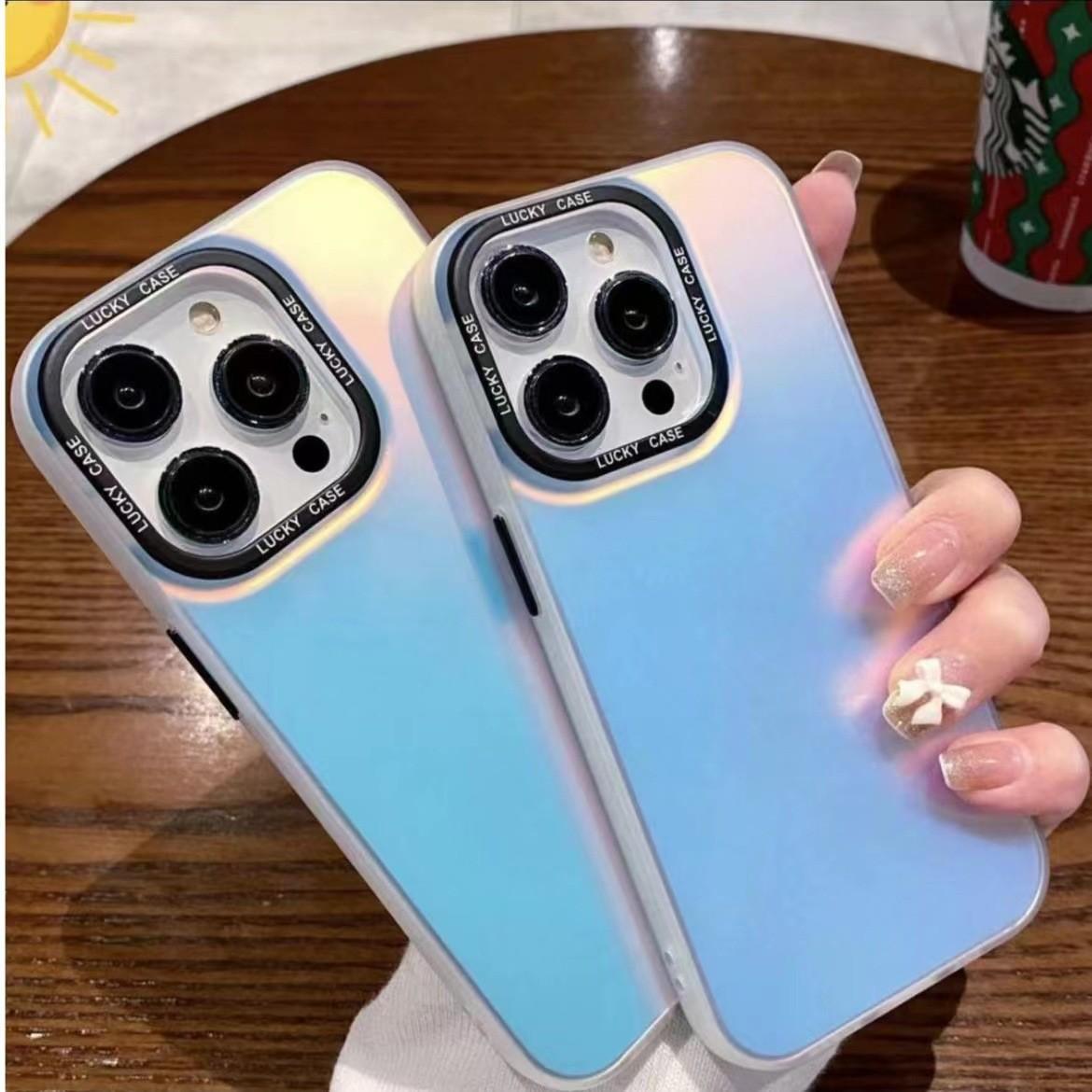 gradient for samsung iphone15 laser huawei mate60 phone case xiaomi 14vivo/oppoa2pro