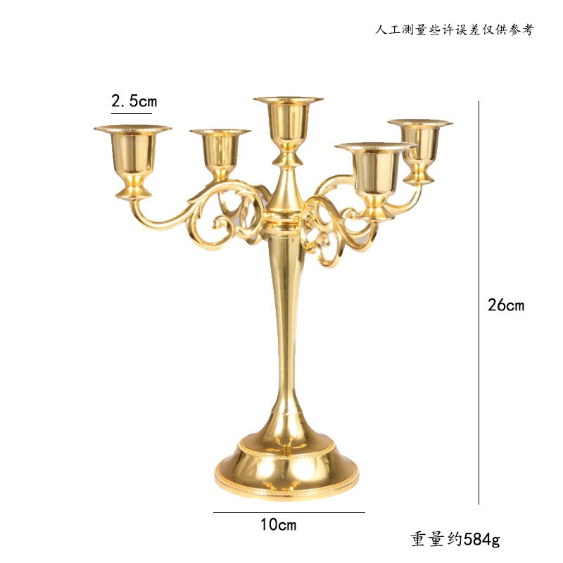 锌合金烛台，铁艺烛台，烛台，婚庆烛台，摆件，工艺品摆件