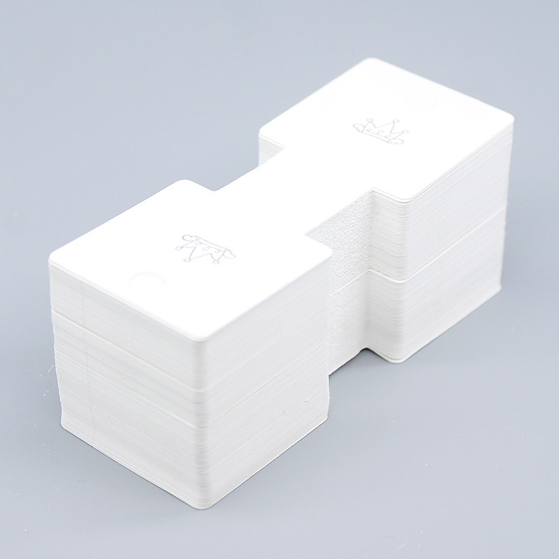 Factory direct sales of packaging accessories, necklaces, bracelets, cards, special white cards, cardboard, Korean version universal paper cards, hanging cards. 100 pieces per auction Item Picture