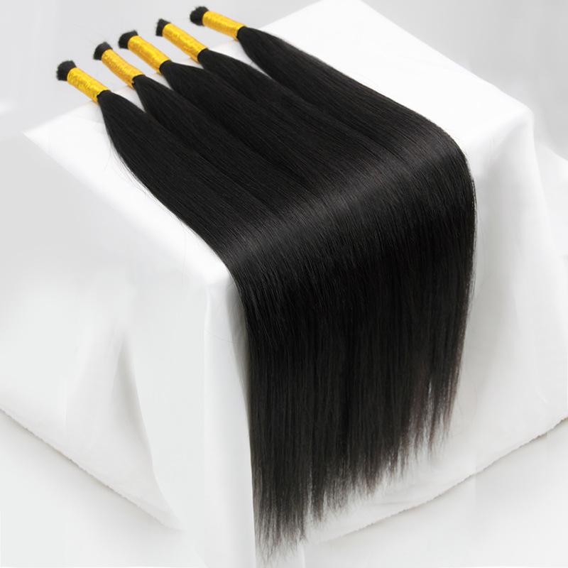 xuchang wig real hair seamless hair extension factory wholesale top hair extension short hair long hair bundles hair distribution hair bulk hair body weave