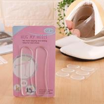 Invisible High Heel Shoes Transparent Silicone Two Pieces Heel Grips Anti-Blister Not Heel Leather Shoe Pad Size Adjustment