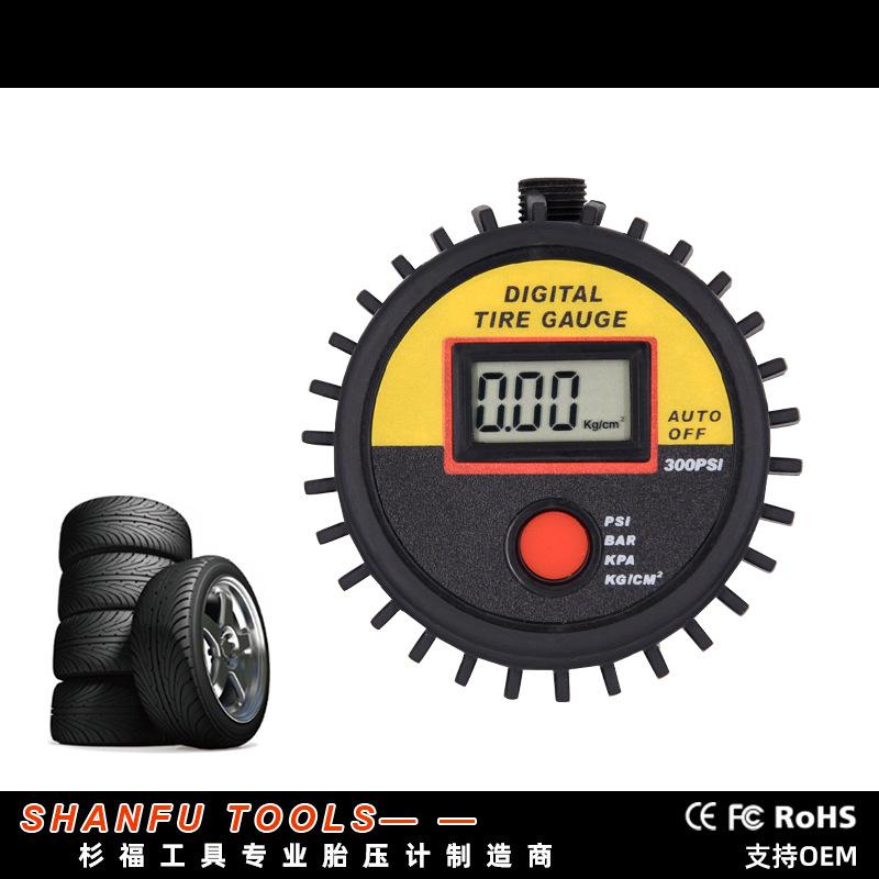 high precision tire inflator air gun digital barometer head tire pressure gun led digital display head of pressure meter