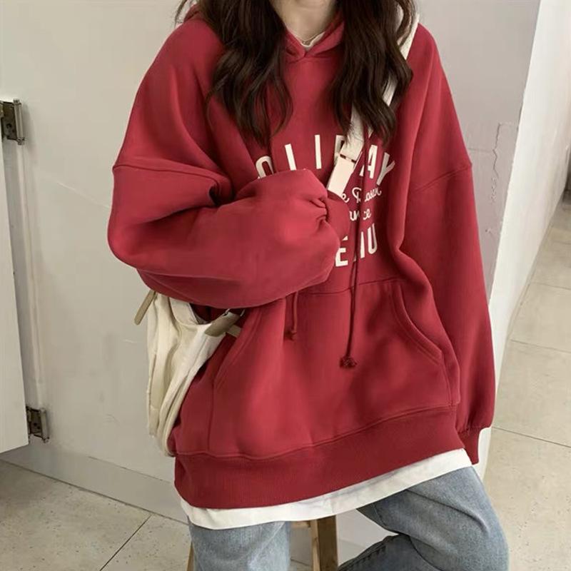 thin hoodie women's autumn ins2023 autumn new loose korean style hoodie net red fashion one piece dropshipping Application Scenario
