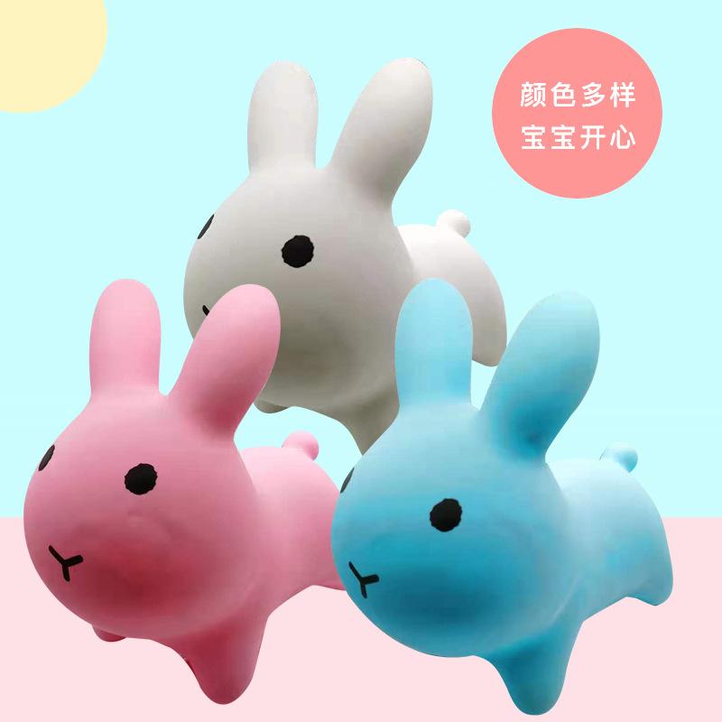 factory direct sales children's toy jumping horse thickened environmental protection jumping rabbit inflatable horse riding riding mount