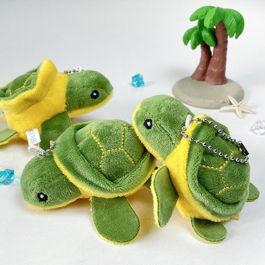 new little turtle turtle plush toy cell phone bag keychain doll pendant doll small gift wholesale Specification drawing