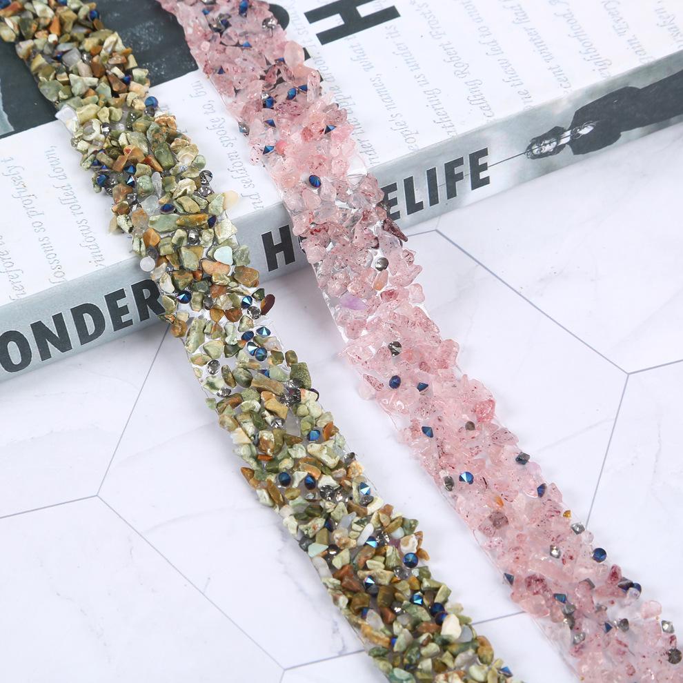 2cm Gem Rhinestone Hot Drilling Lace DIY Clothing Belt Shoes Bag Decoration Rhinestone Chain
