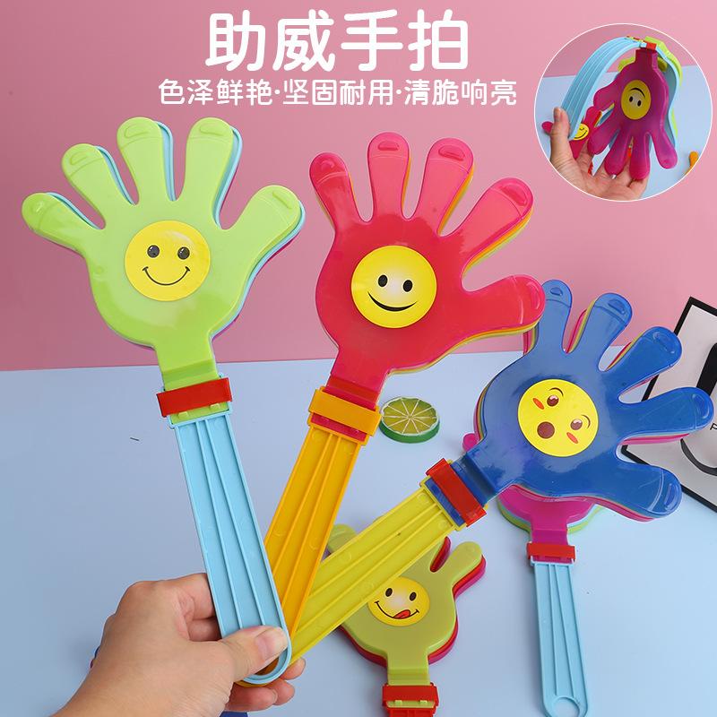 28cm large size clap trap small hand-shape swatter toy palm claps plastic palm luminous claps clap hands applauding bats
