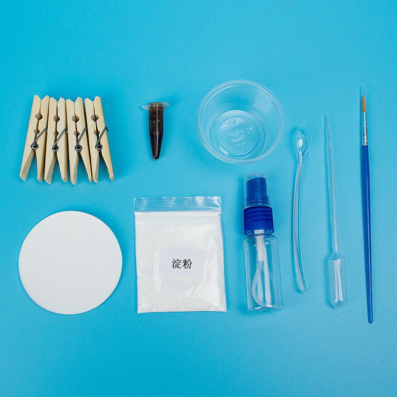 New Version of Disappearing Word Technology Small Production DIY Homemade Starch and Iodine Scientific Fun Small Experiment Application Scenario