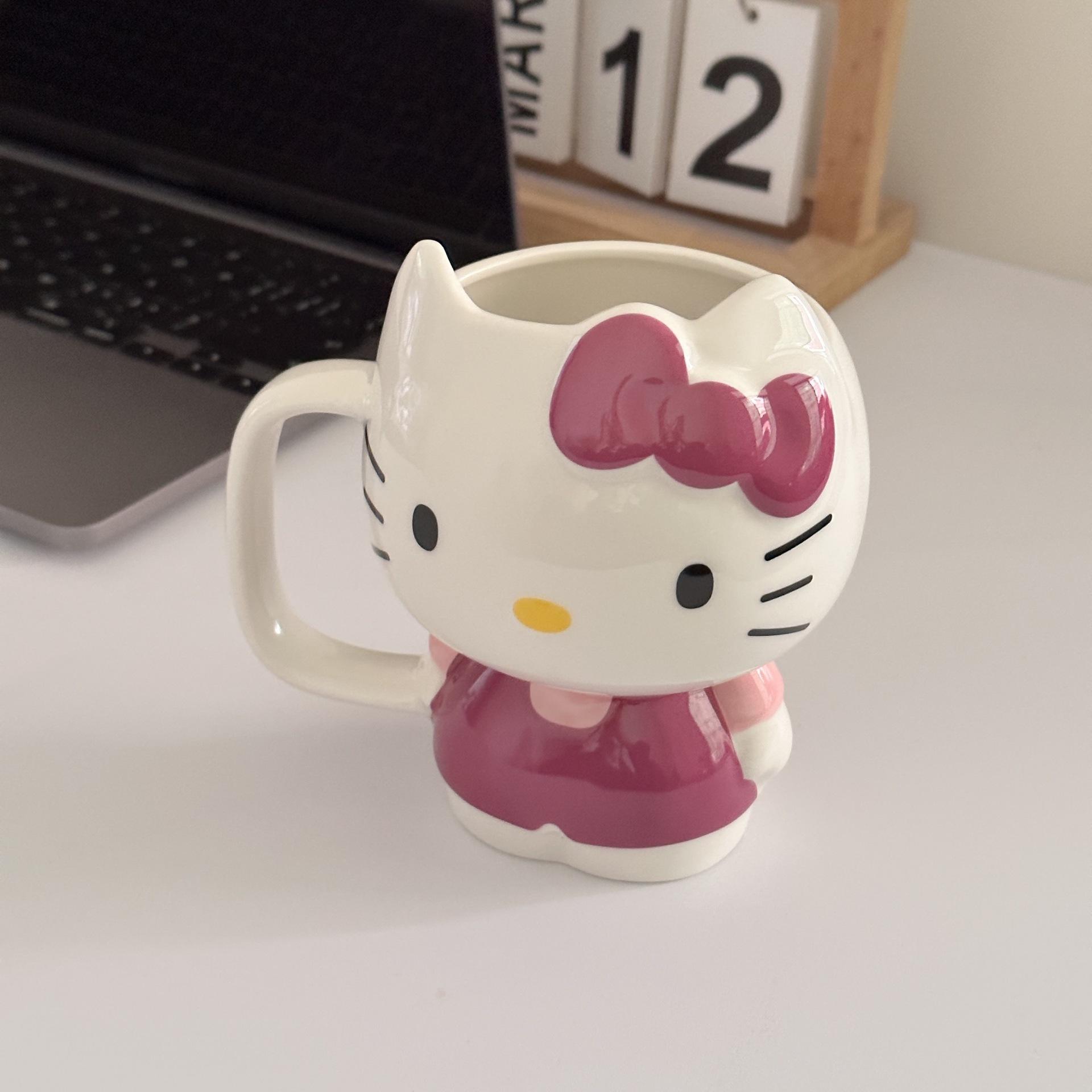Hello Kitty Mug Kitty Cup Hellokitty Water Cup Ceramic Girls Gifts Birthday Gift Application Scenario