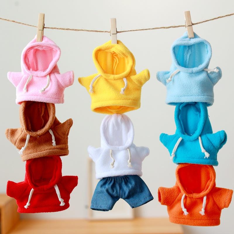 cotton doll clothes teddy bear ragdoll doll doll plush toys hoodie sweater logo printing