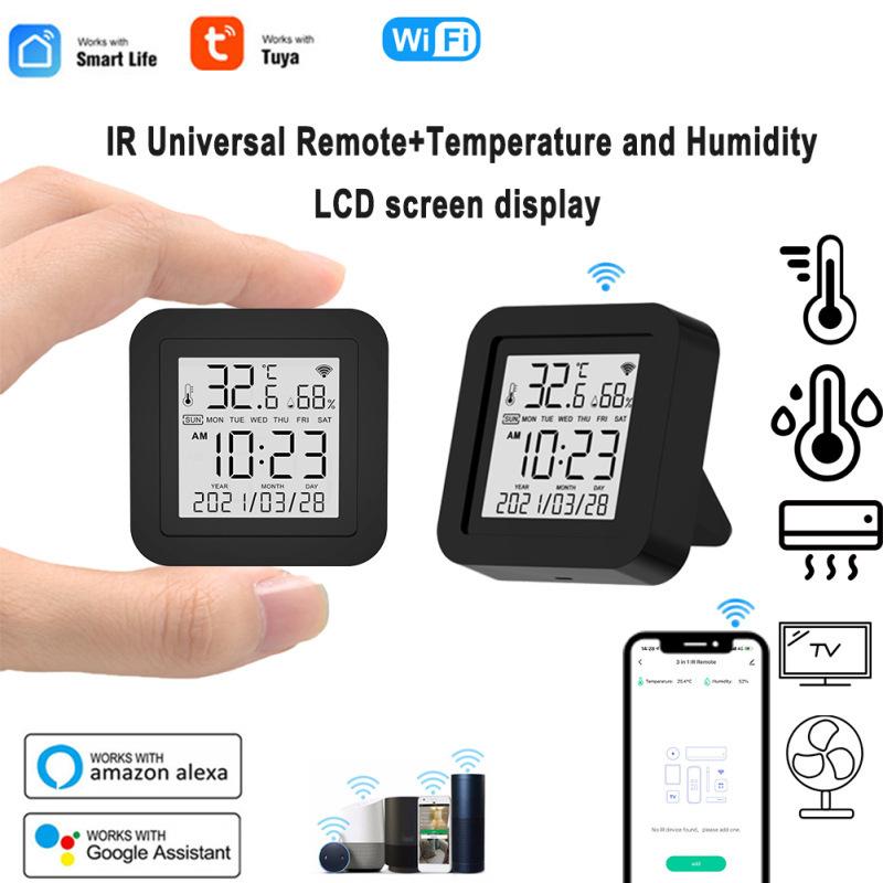 wifi electronic hygrometer intelligent digital display ir infrared remote control two-in-one wireless thermometer sensor