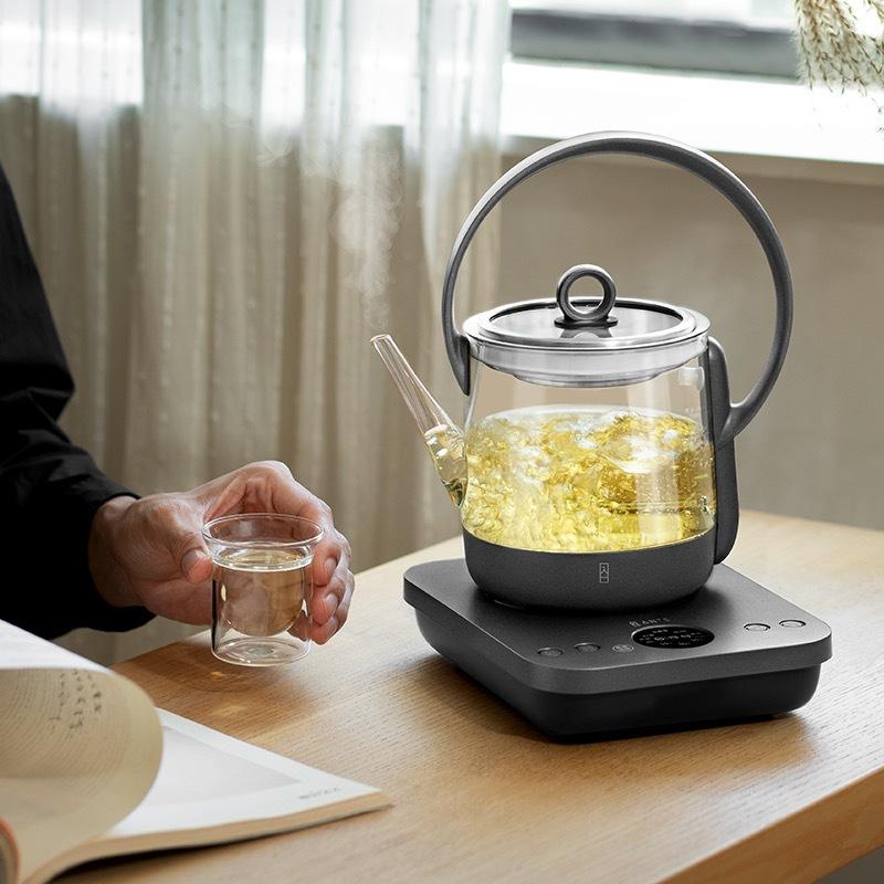 enter a jingyue glass boil water boil teapot dedicated tea making automatic bottom water health pot spray household