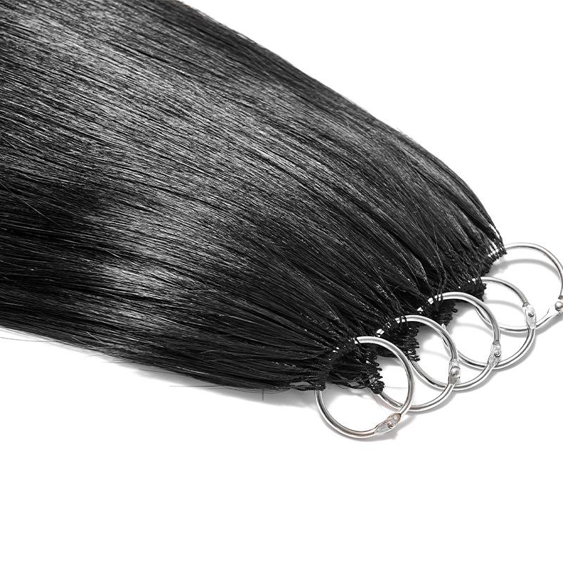 second generation feather hair extension new double line seamless hair extensions real hair women's hair long straight real hair in stock wholesale Item Picture