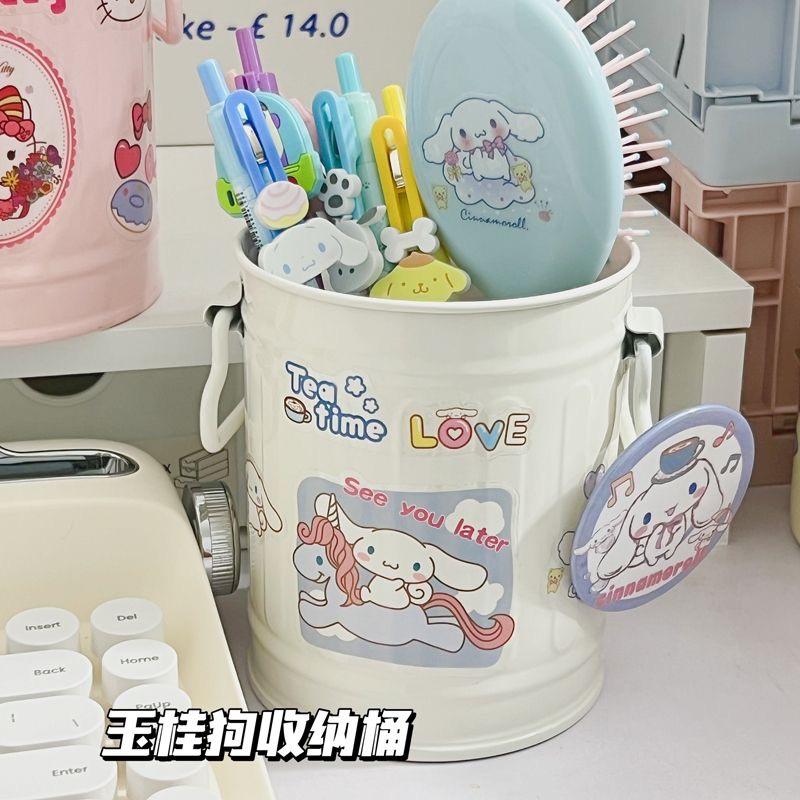 ins cute cinnamoroll babycinnamoroll hello kitty sanrio student girl storage plastic pen holder large capacity sundries storage Application Scenario