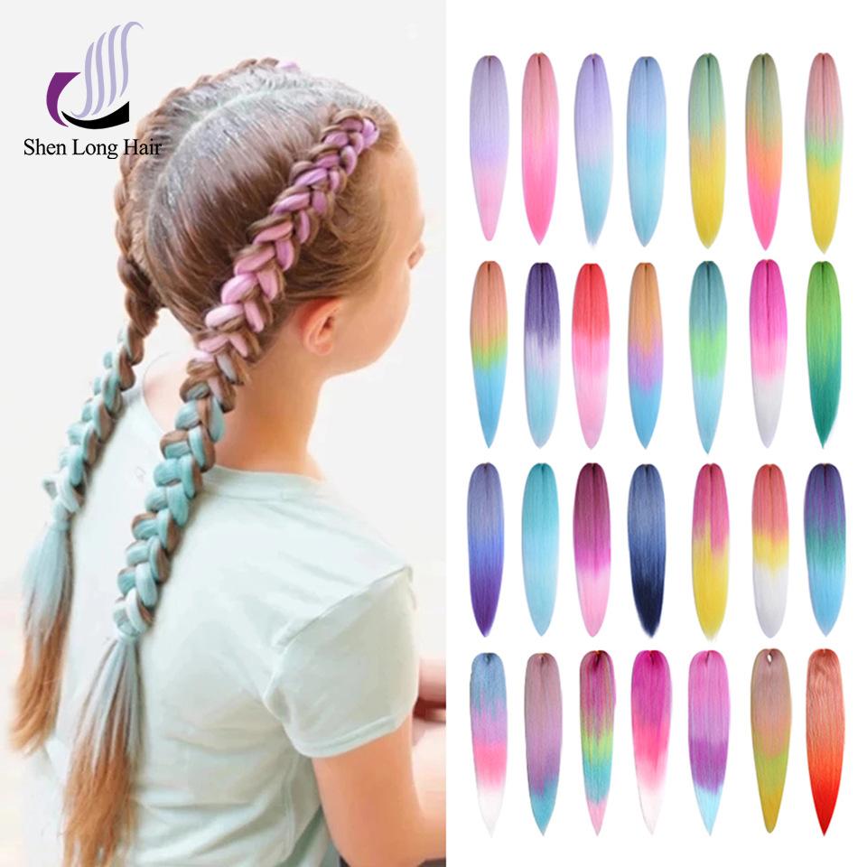 Cross-Border EZ Braid Hair Newlook Silk Synthetic Fiber Wig Braid Braided Hair Extension Hair Pull Block EZ Big Braid