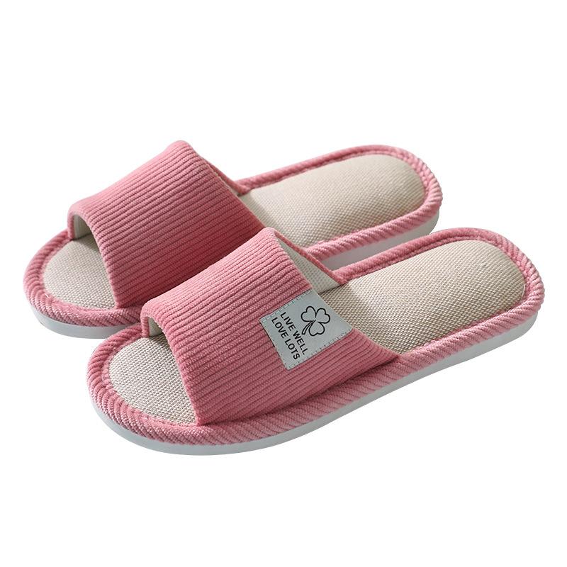 Linen Slippers Women's Summer Indoor Couple Home Non-Slip Hemp Slippers Home Home Four Seasons Sandals Men's Summer Item Picture