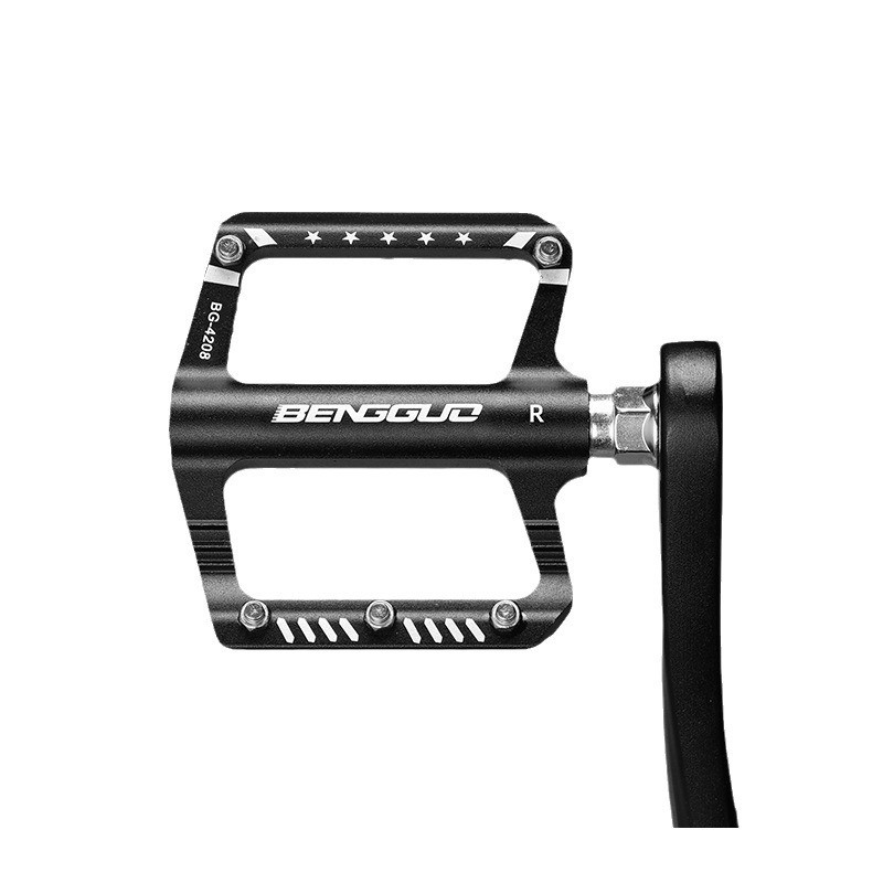 BG-4208 rodamiento pedal de bicicleta pedal de aluminio pedal peeling bicicleta de montaña con clavija antideslizante pedal pedal pedal Item Picture