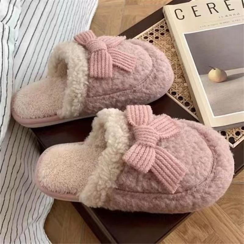cotton slippers women's winter cotton slippers cotton slippers stain-resistant thick bottom non-slip super soft home student dormitory warm confinement slippers