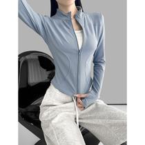 dynamic girl spring long sleeve quick-drying skinny yoga clothes slim fit slimming fitness running yoga sports jacket