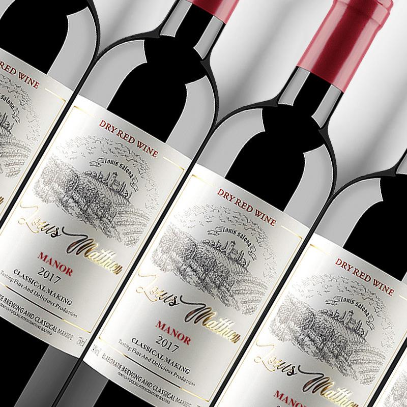 french imported cabernet sauvignon red wine wholesale factory dry red generation 14 degrees internet celebrity 750ml wine agent Specification drawing