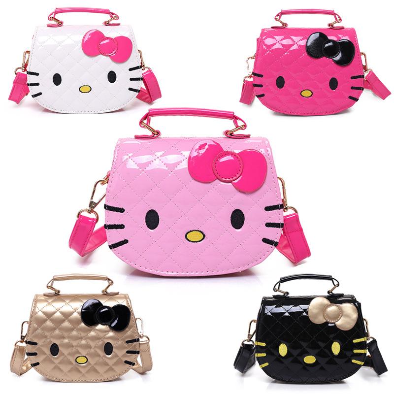 new girl's crossbody bag fashion hello kitty bag cute portable little girl baby shoulder bag