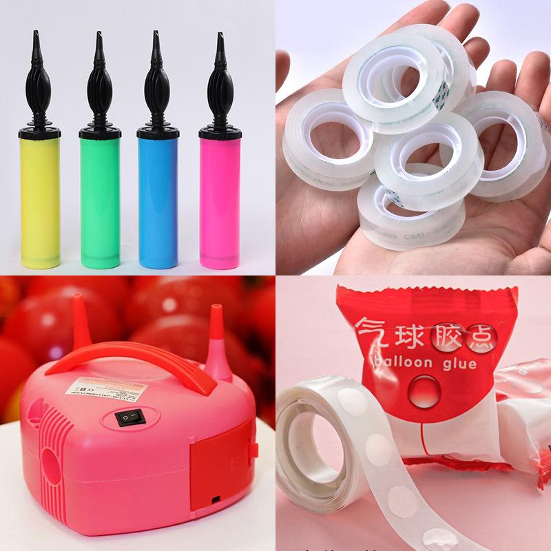 Hand Push Balloon Pump Plastic Inflator Portable Two-Way Balloon Air Pump Birthday Wedding Layout Tool