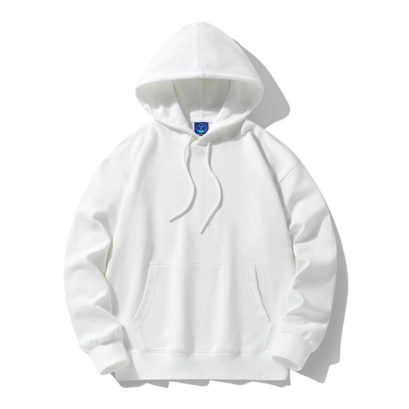 Fall 2023 New Hoodie Men's Loose-Fitting Hoodie Solid Color Sports Casual Top Coat Drop-Shoulder Specification drawing