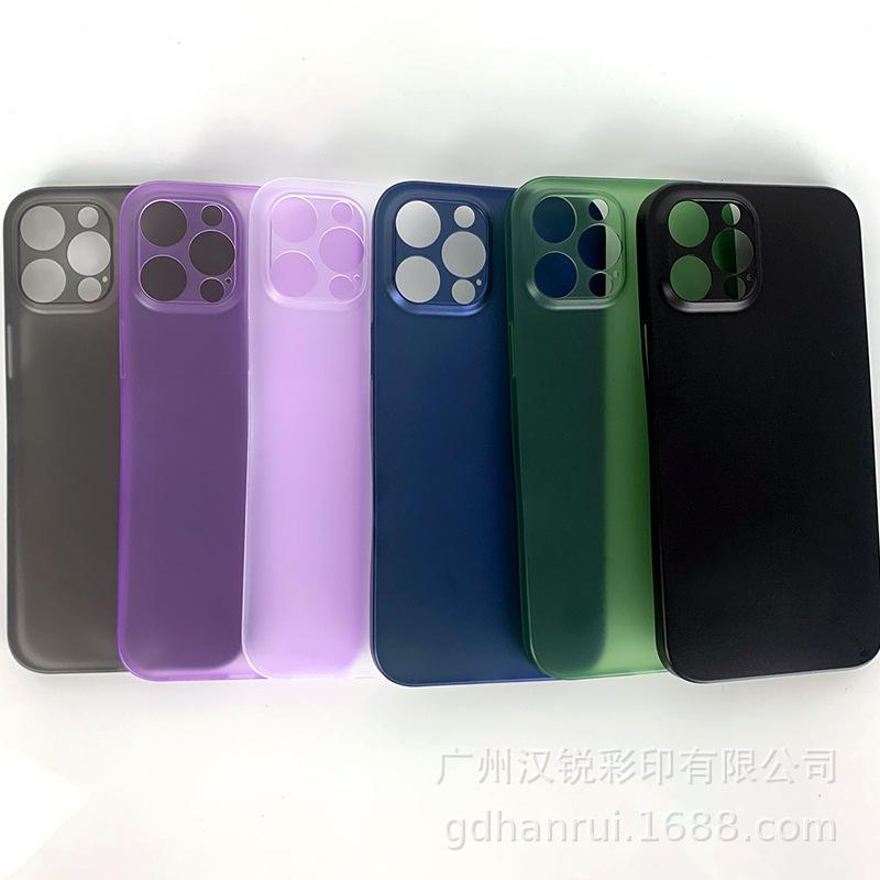 applicable to apple 13 phone case ultra-thin iphone12pro transparent xsmax fine hole pp protective shell 78plus
