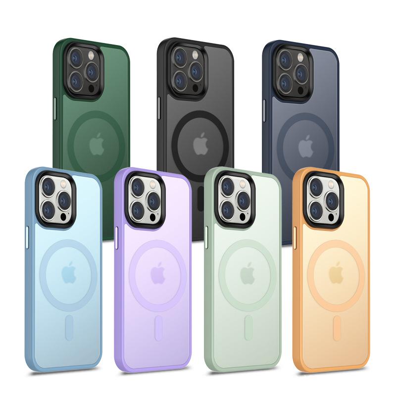 Iphone14magsafe Magnetic New Phone Case for Apple 14pro Skin Feeling Wireless Charger Protective Case
