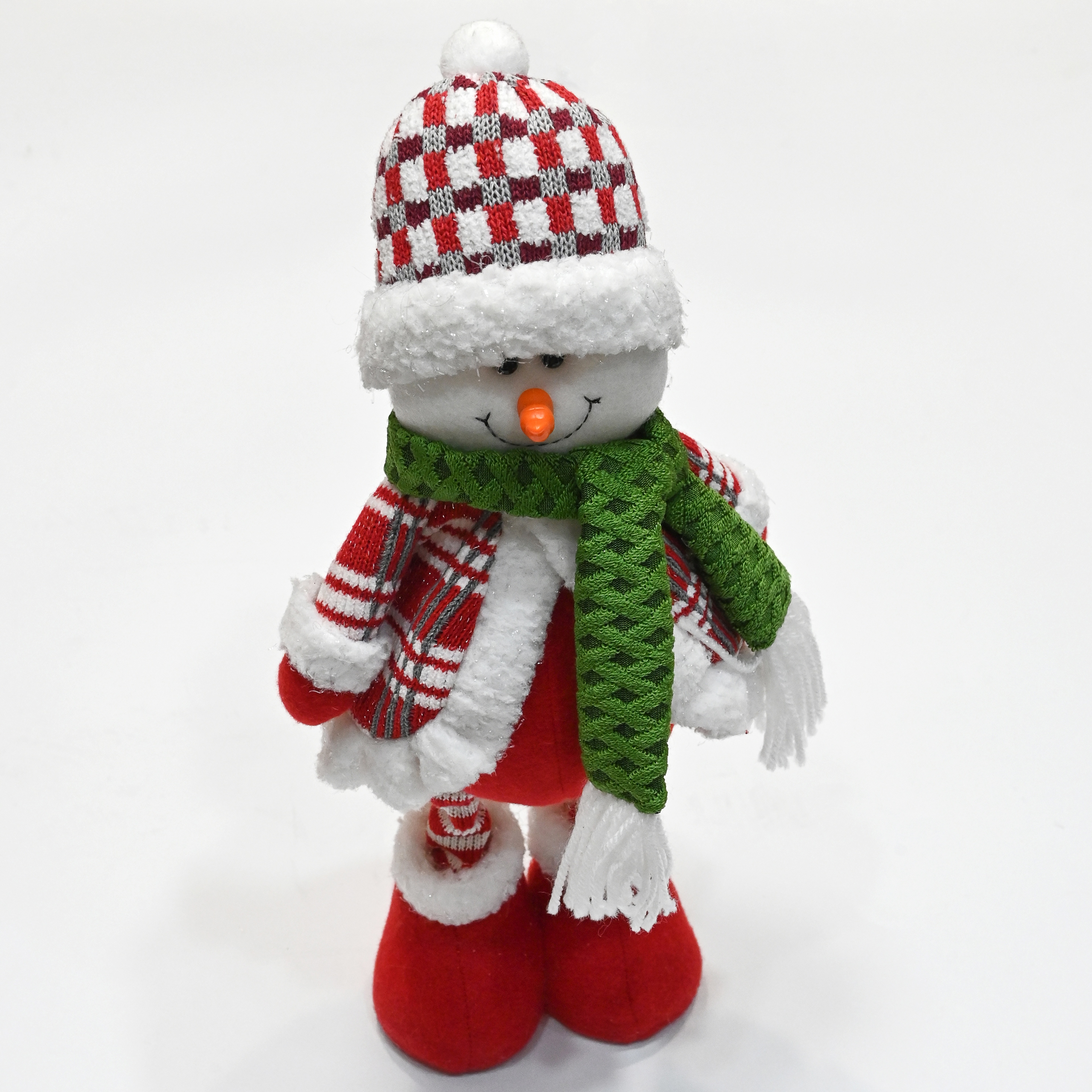 Jiatai Christmas decoration Red telescopic Christmas Snowman Old Man Doll Decorative Decoration, Christmas scene arrangement details Picture