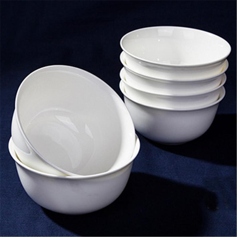 guangzhou factory cross-border wholesale restaurant home pure white bone china 4.5 inch soup rice bowl sauce dipping bowl full figure
