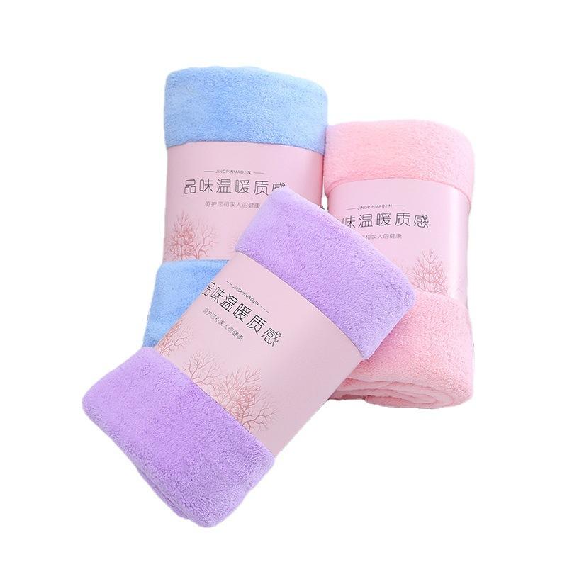 factory wholesale high density coral velvet bath towel lace adult home use soft big bath towel men and women couple wrapping towel Item Picture