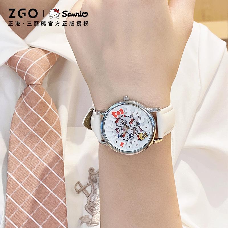 sanrio hello kitty small milk blocks watch female student cute new fashion simple waterproof cartoon pointer quartz watch Application Scenario