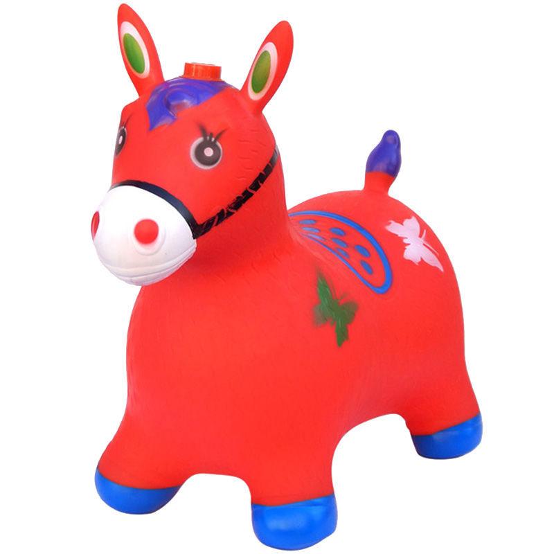 jumping horse children's toys inflatable rides plus-sized thickened inflatable horse horse riding kids music jumping deer pony