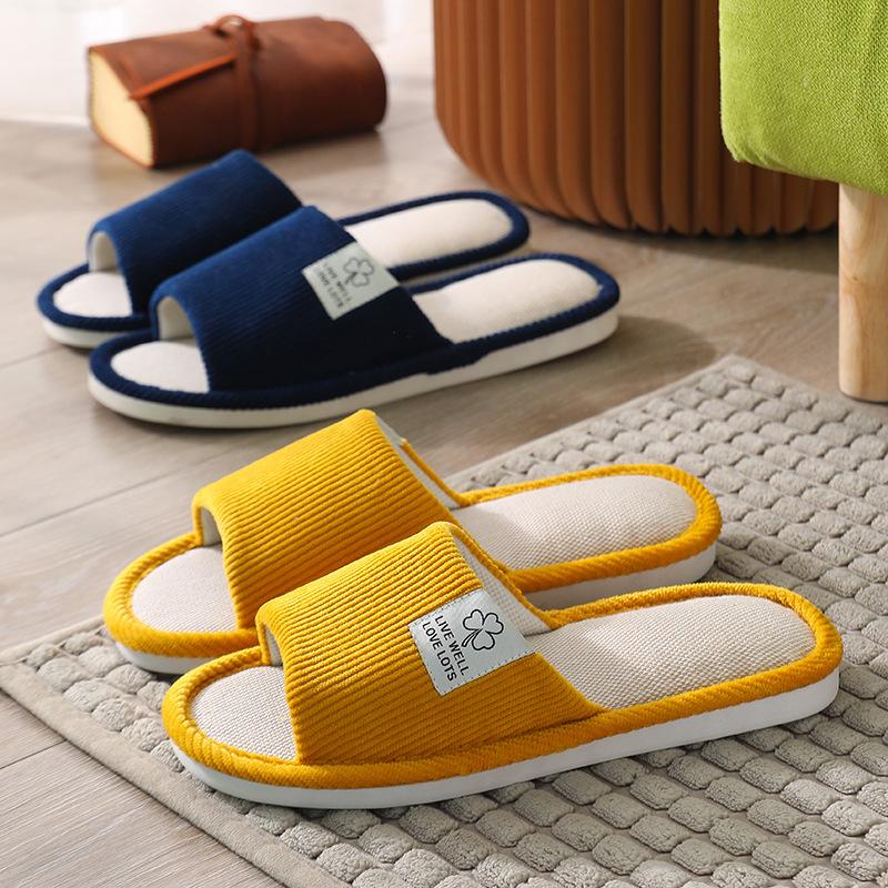 Linen Slippers Women's Summer Indoor Couple Home Non-Slip Hemp Slippers Home Home Four Seasons Sandals Men's Summer Specification drawing