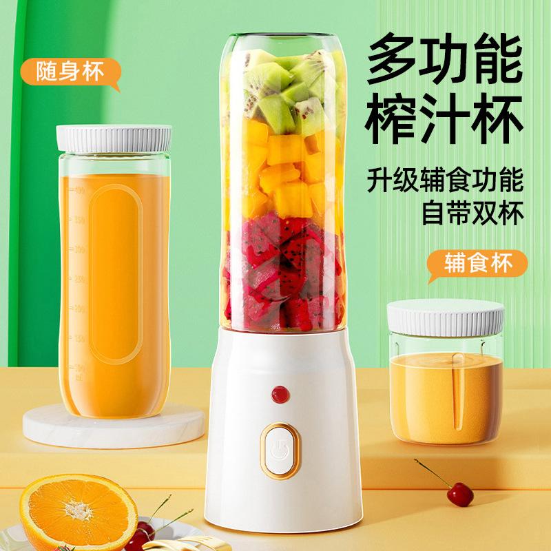 跨境榨汁机便携式小型水果搅拌机批发家用多功能电动果汁机榨汁杯产品图