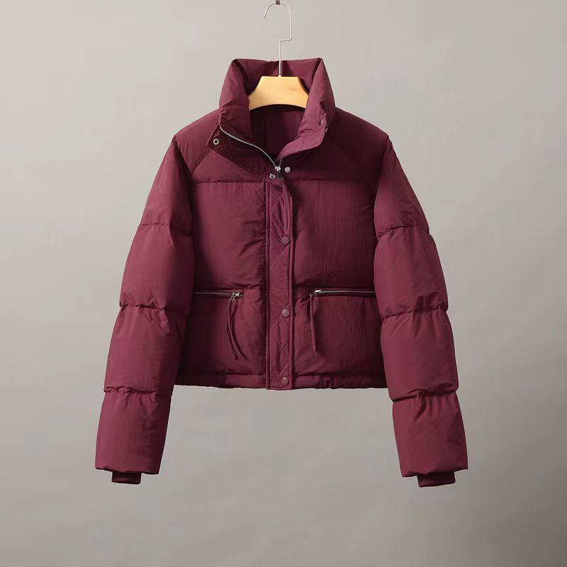 foreign trade off-season new cotton clothing women's short all-match korean style stand collar small thickened puffer jacket cotton-padded coat fashion