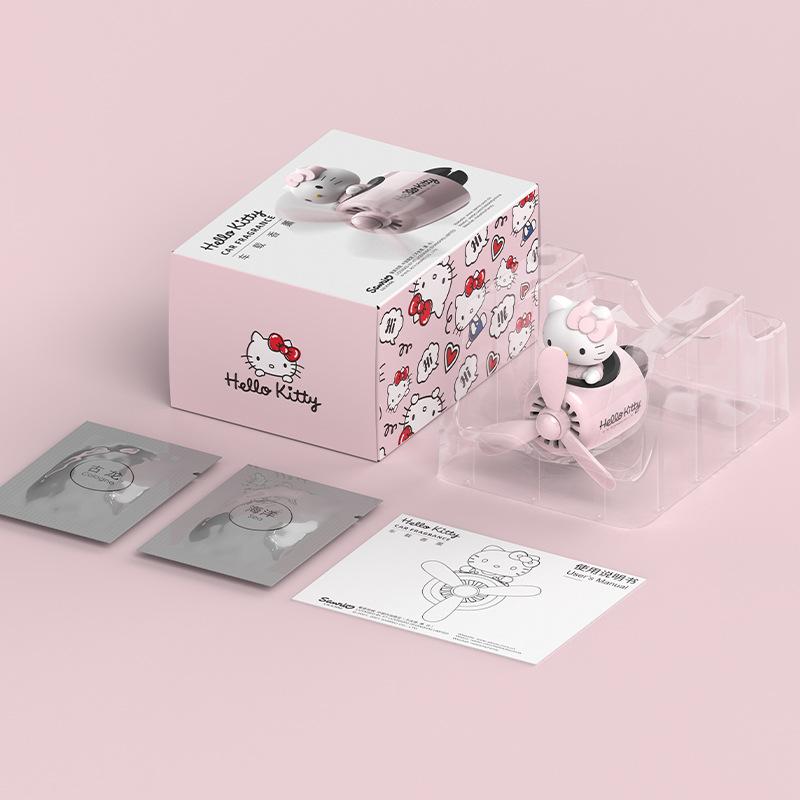Hello Kitty Hello Kitty Car Aromatherapy Cartoon Girl Air Outlet Aromatherapy Car Decoration Supplies Specification drawing