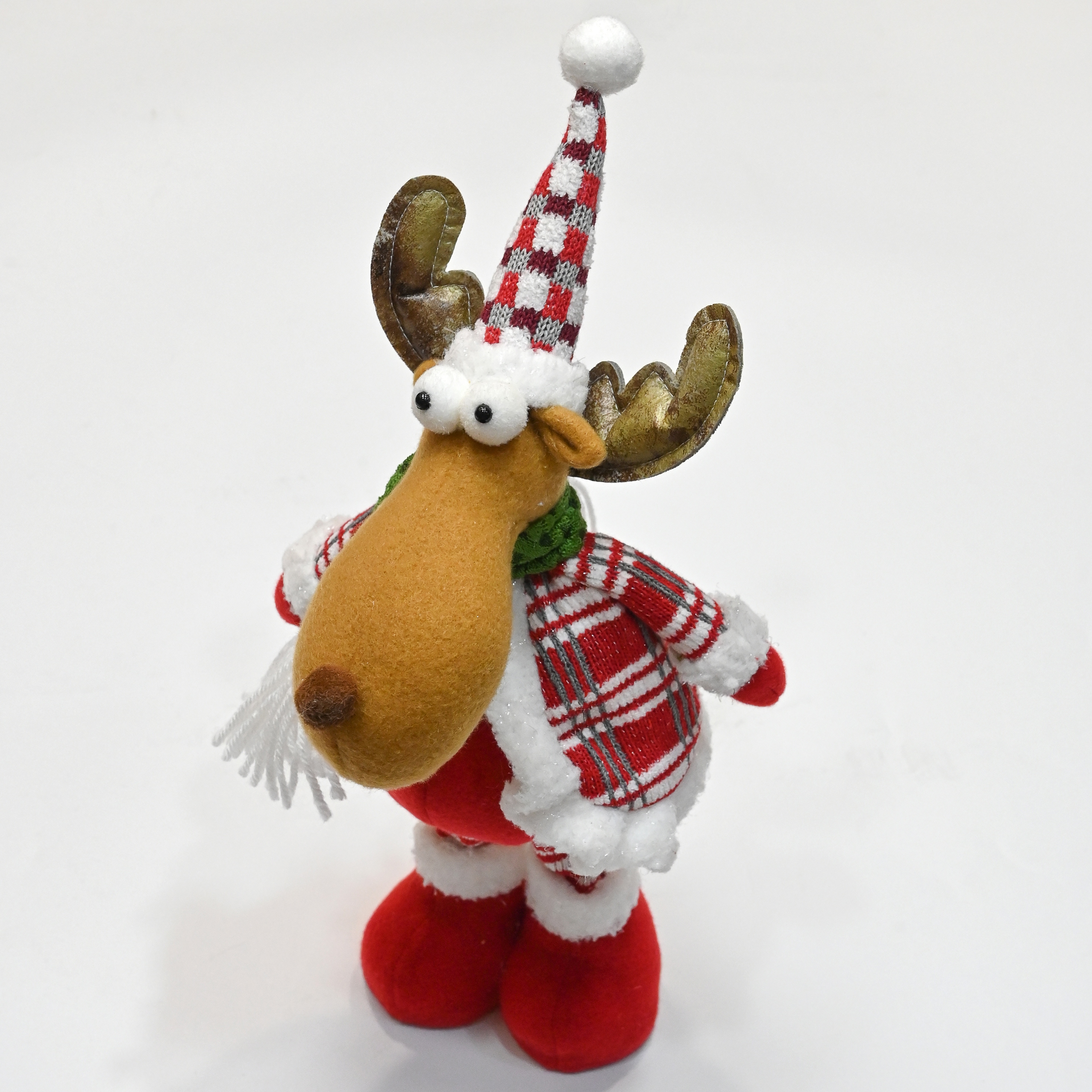 Jiatai Christmas decoration Red telescopic Christmas Snowman Old Man Doll Decorative Decoration, Christmas scene arrangement Specification image