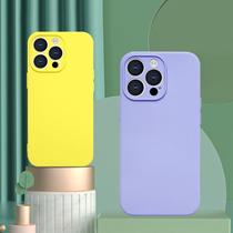 Suitable for Iphone13promax Imitation Liquid Silicone Mobile Phone Shell Drawing 2.0 Apple 14pro Flannel Imitation Original Shell