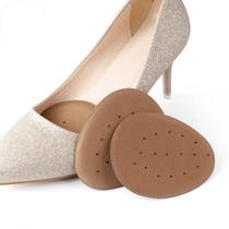 half insole high-heeled shoe insoles women's pu mat opp bag front half soles heel leather pad plain breathable anti-pain semi-insole
