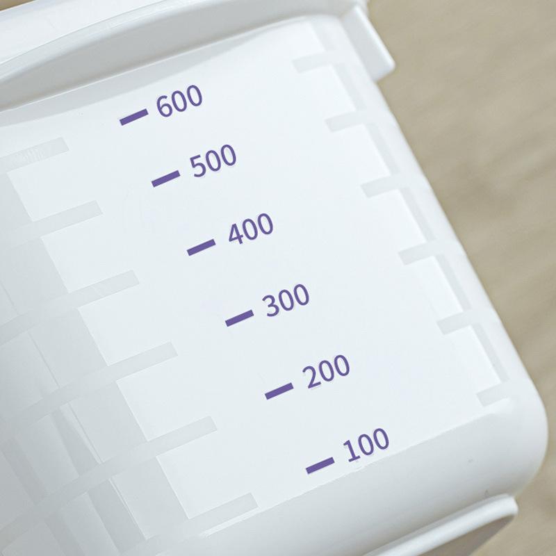 japan imported yamada crisper refrigerator storage box food grade frozen meat rice sub-packaging food preparation box Specification drawing