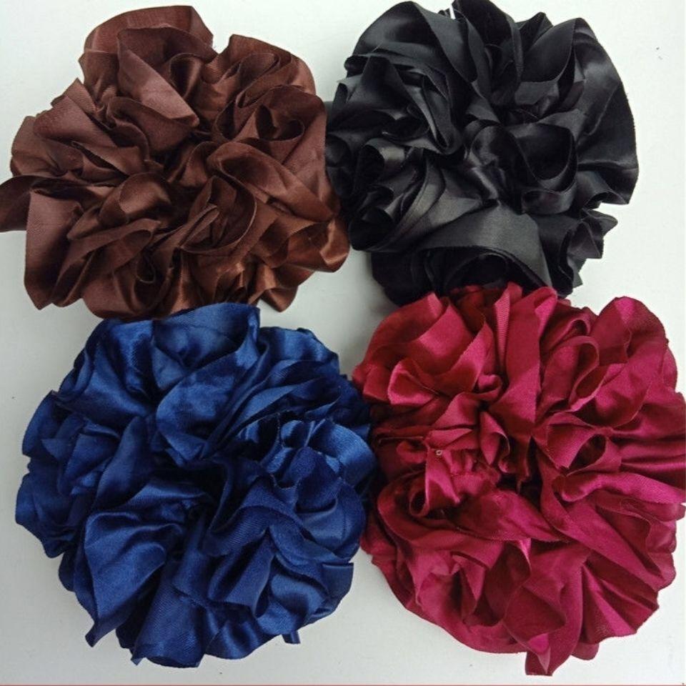 muslim scarf base elastic headdress flower rubber band round hair accessories islamic hui female veil base headdress flower